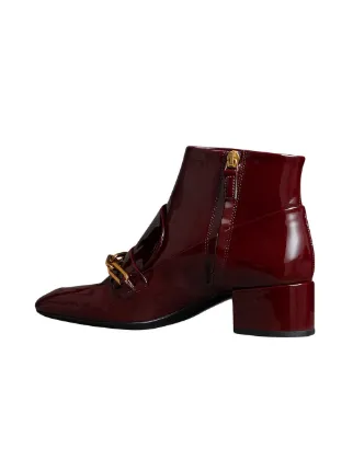 burberry buckled leather ankle boots