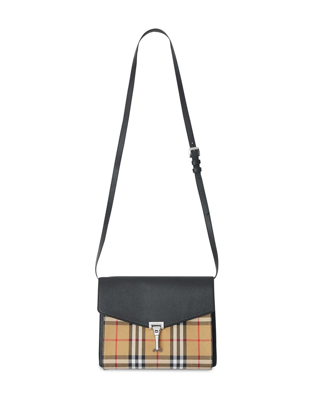 Burberry Small Vintage Check And Leather Crossbody Bag Farfetch