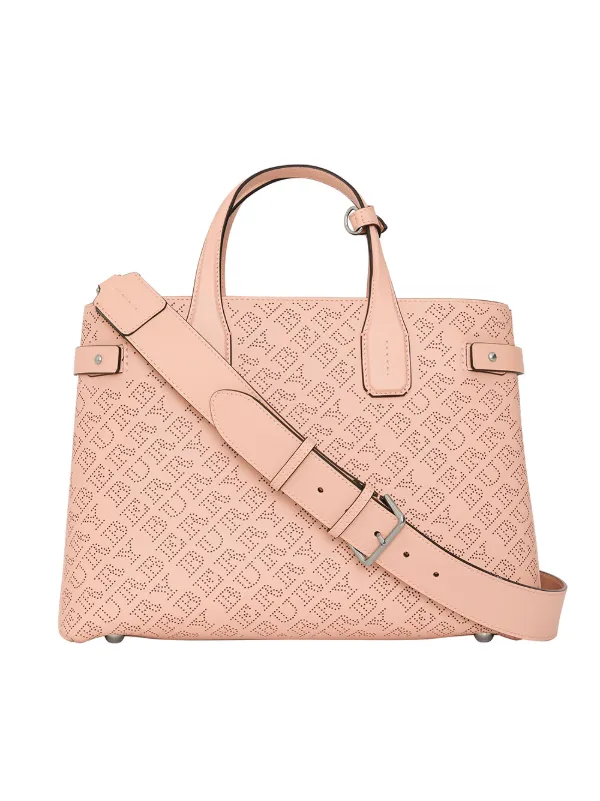 Burberry The Medium Banner In Perforated Logo Leather Farfetch