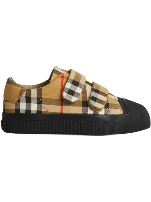 Burberry Kids Vintage Check Touch Strap Sneakers Aw Farfetch Com