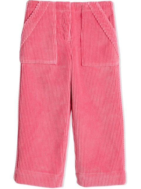 Burberry Kids Corduroy Wide-leg Trousers