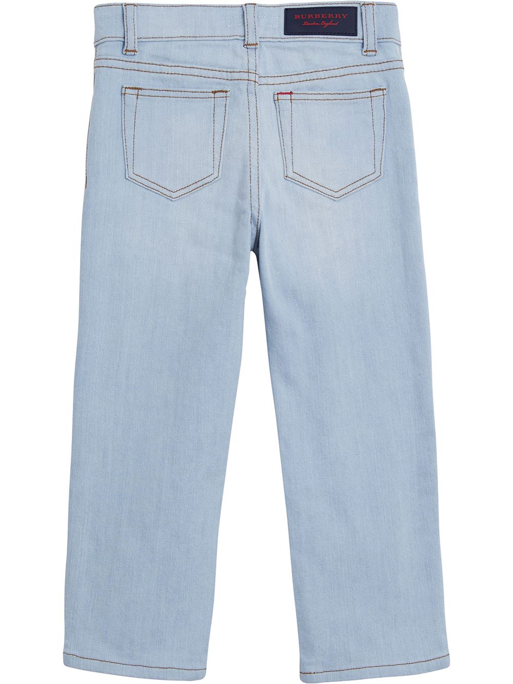 Burberry Kids jeans met relaxte pasvorm - Blauw
