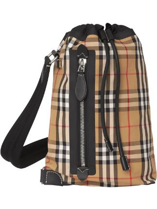 Burberry Small Vintage Check Canvas Duffle Bag $965 - Shop SS19 Online -  Fast Delivery, Price