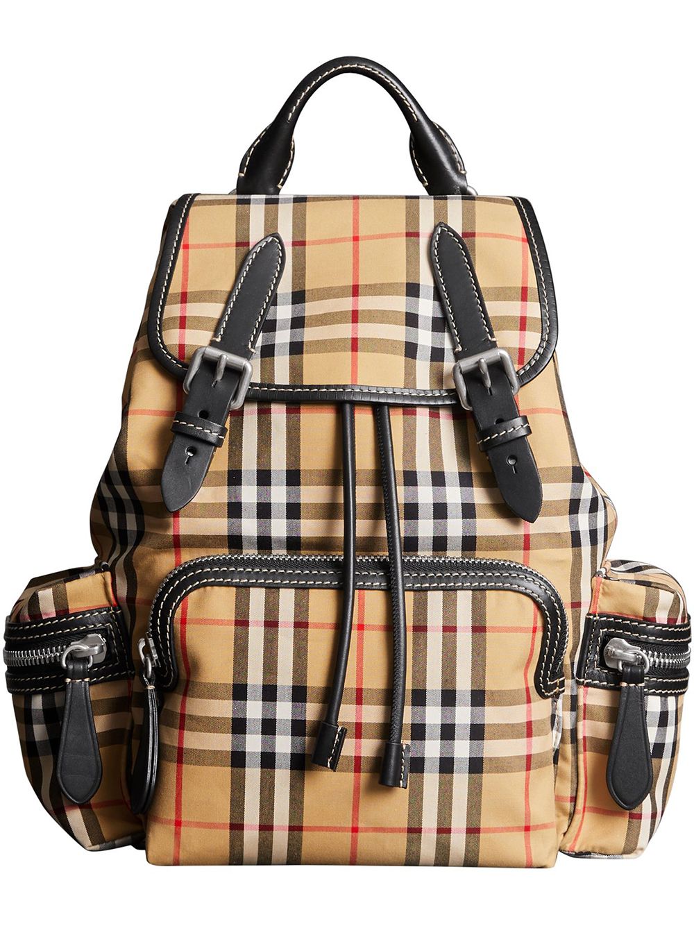 фото Burberry The Medium Rucksack in Vintage Check Cotton Canvas