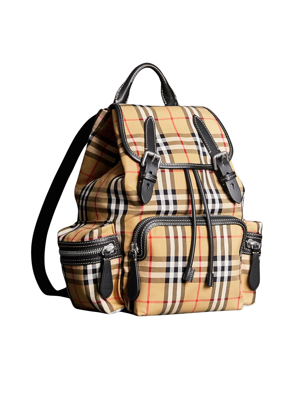 фото Burberry The Medium Rucksack in Vintage Check Cotton Canvas