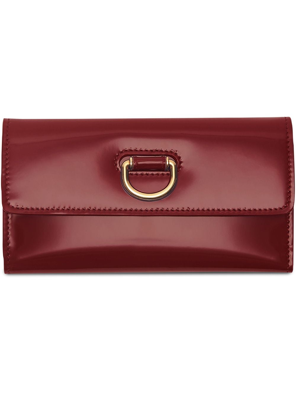 Burberry D-ring Patent Leather Continental Wallet - Farfetch