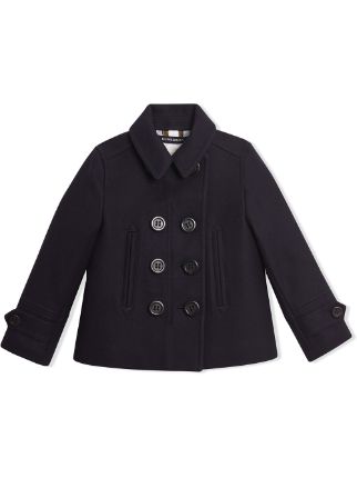 wool cashmere blend pea coat burberry