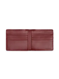 1983 check and leather international bifold wallet