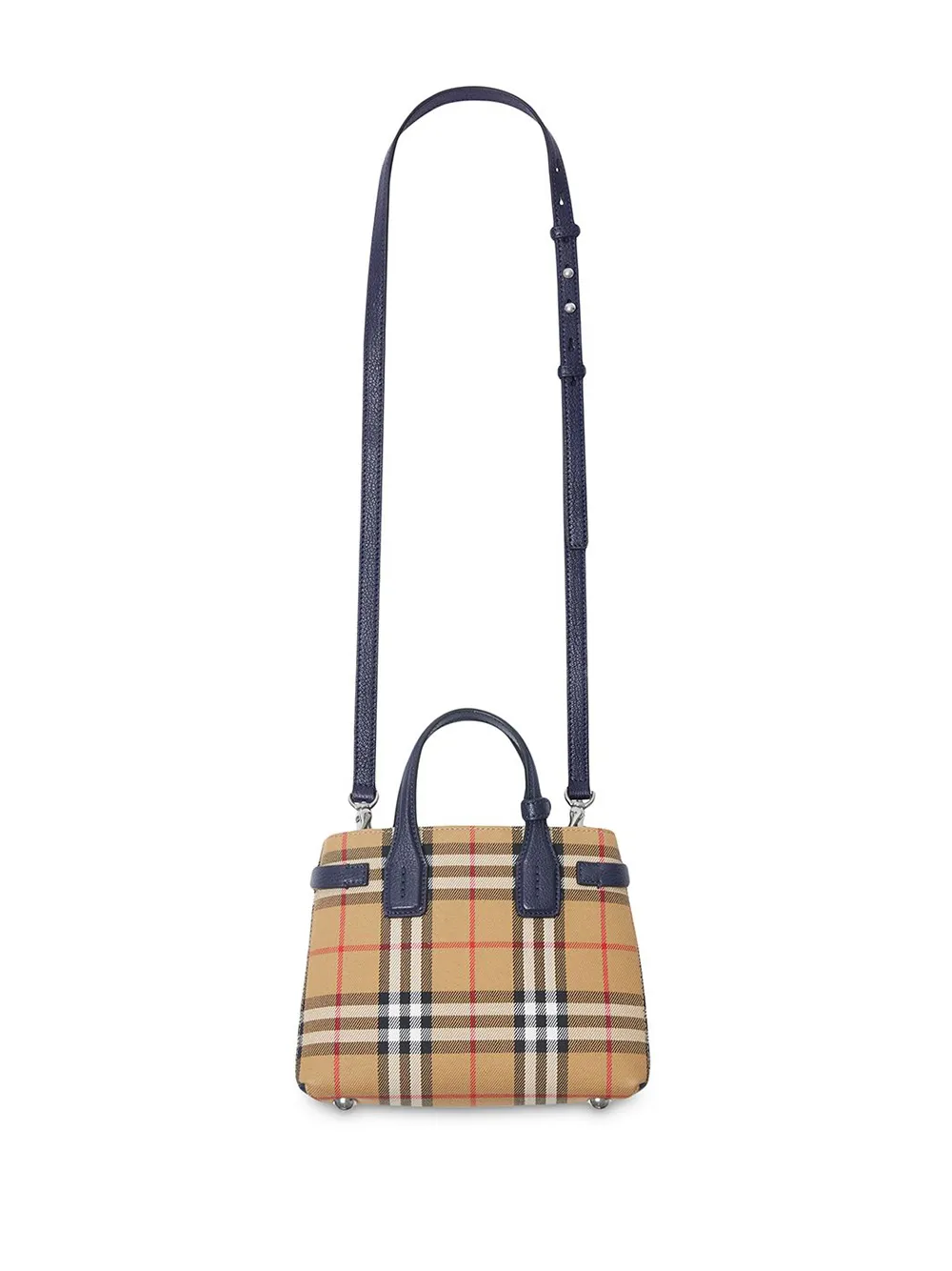 The baby banner in shop leather and vintage check