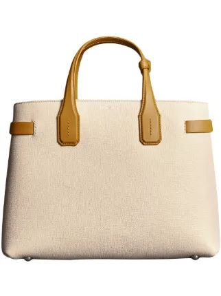 Burberry The Medium Banner In Two Tone Leather Farfetch