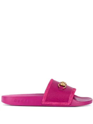 gucci pursuit horsebit slide