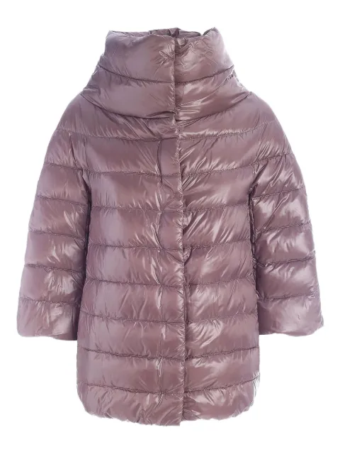 Herno three-quarter sleeve puffer jacket