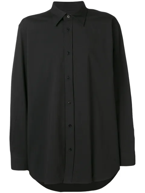 Click to view more detailed imagery on our partner's website Raf Simons Joy Division Embroidered Shirt In Black