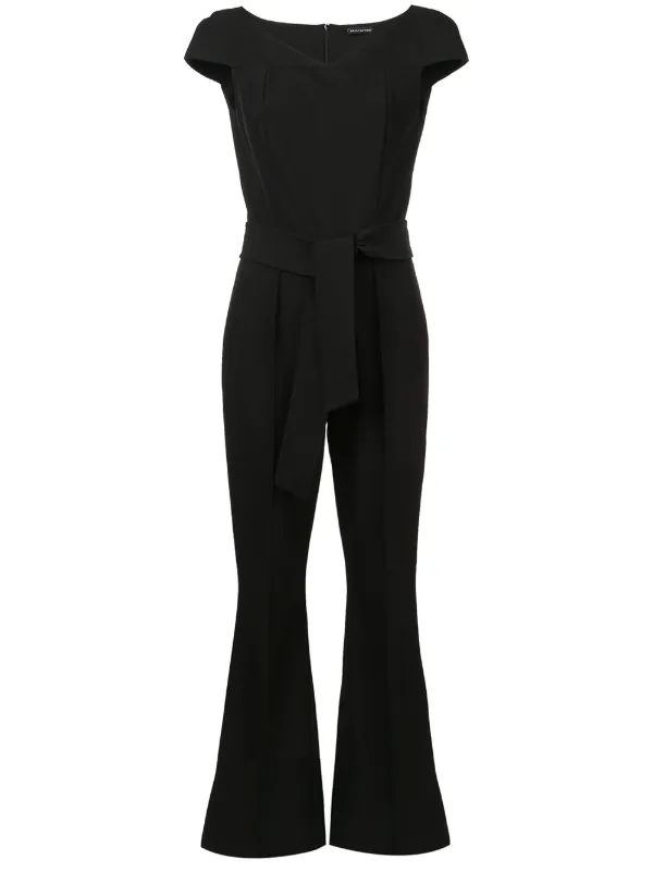 Shop Black Josie Natori Cap Sleeve Jumpsuit With Express Delivery Worldarchitecturefestival