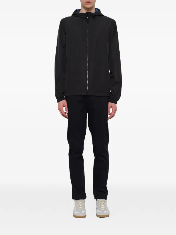 Kenzo blue, Black And White Leopard Print Reversible Windbreaker