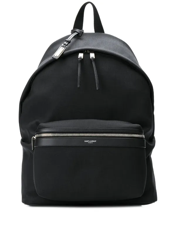 Saint laurent 2025 leather city backpack