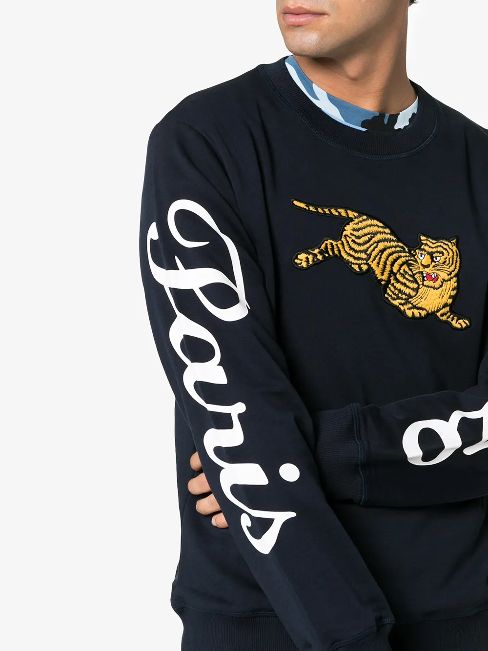 Kenzo Jumping Tiger sweater Blauw