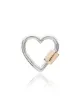 Image 1 of Marla Aaron 14k yellow gold silver heart lock charm