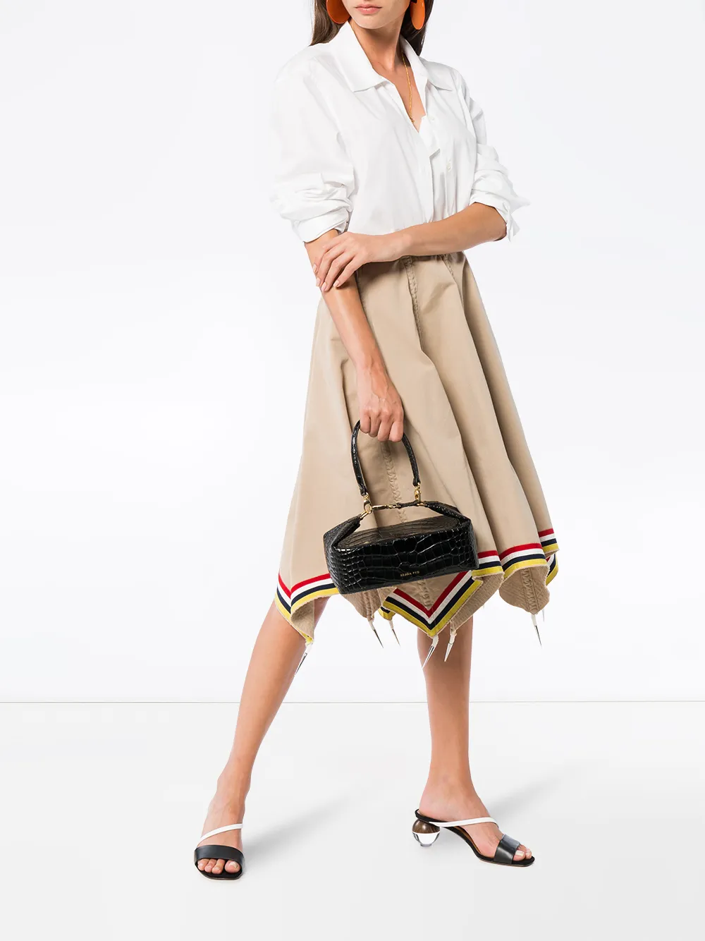  Jw Anderson Asymmetrischer Rock   Nude 