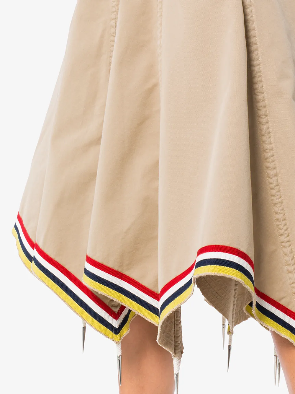 JW Anderson rok met assymetrische zoom Beige