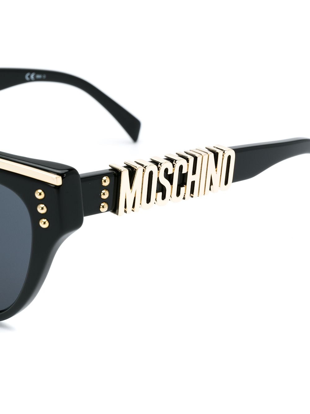 фото Moschino eyewear солнцезащитные очки 'кошачий глаз' с плоским верхом