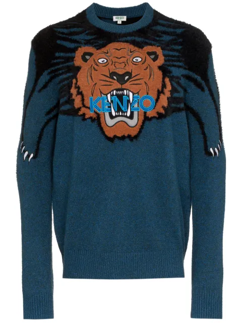 Kenzo large tiger intarsia jumper