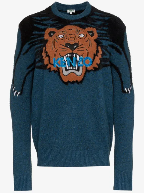 Kenzo pull en maille à logo brodé