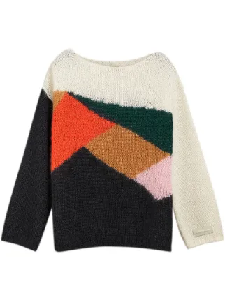 Burberry colour-block geometric sweater $345 - Shop AW18 Online - Fast  Delivery, Price