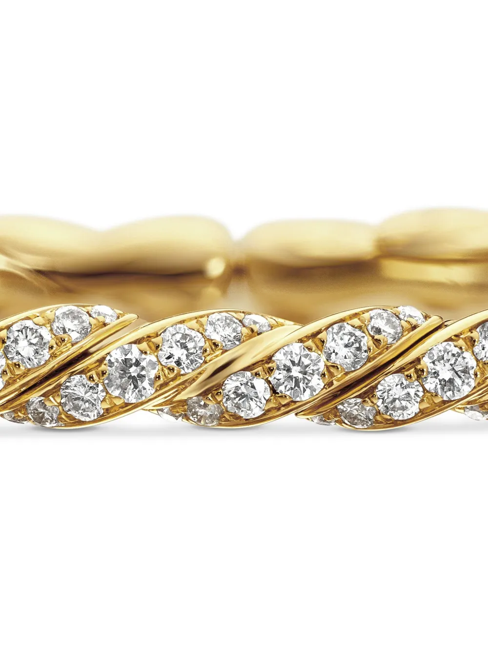 18kt Yellow Gold Sculpted Cable Flex Bracelet (3.5mm)