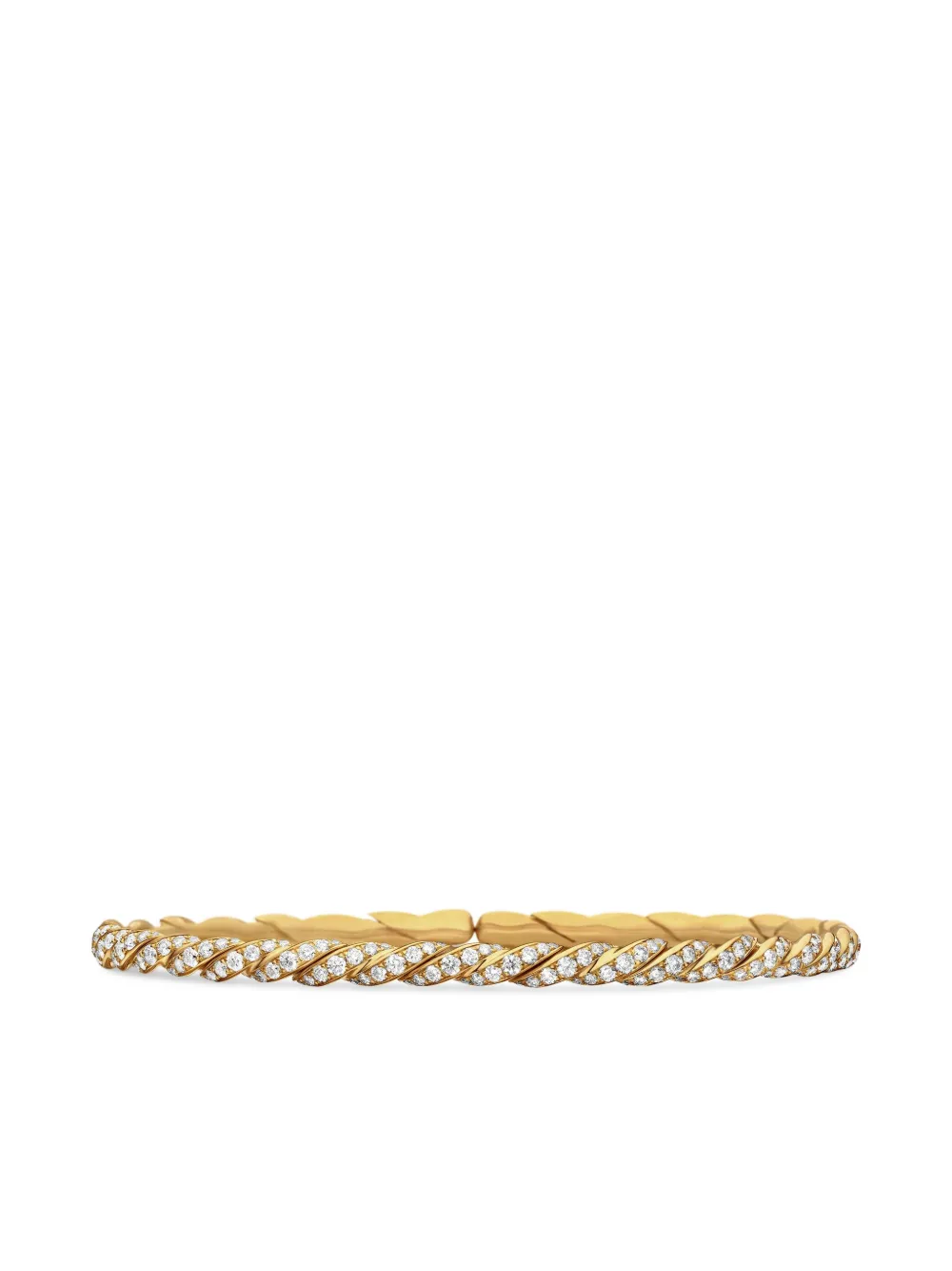 David Yurman 18kt yellow gold Pavéflex bracelet (3.5mm) | Gold | Image 1