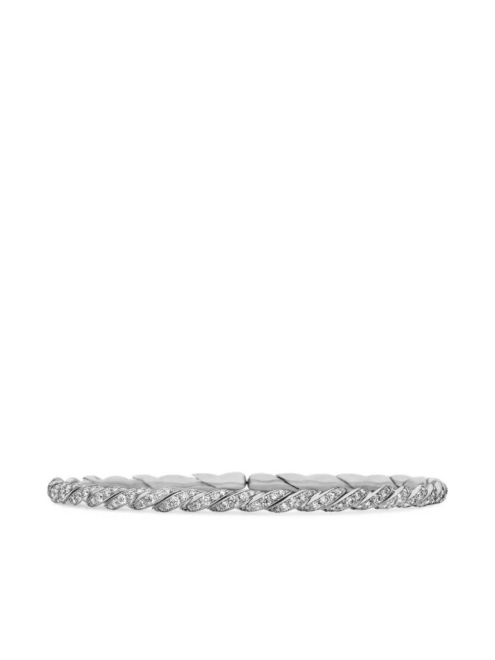 David Yurman pulsera Pavéflex en oro blanco de 18kt de 3.5mm | plateado | Image 1