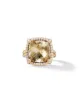 David Yurman 18kt yellow gold Châtelaine citrine and diamond ring