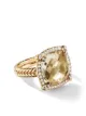 Image 1 of David Yurman 18kt yellow gold Châtelaine citrine and diamond ring