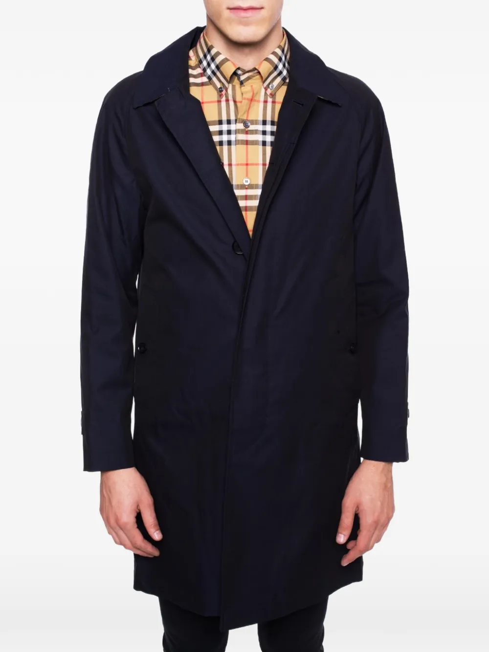  Burberry 'the Camden' Mantel   Blau 
