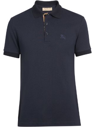 Burberry contrast-collar Polo Shirt - Farfetch