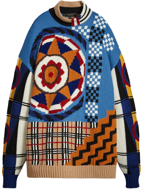 burberry intarsia sweater