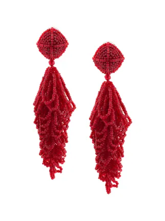 Sachin Babi Beaded Chandelier Earrings Farfetch Sachin Babi Beaded Chandelier Earrings