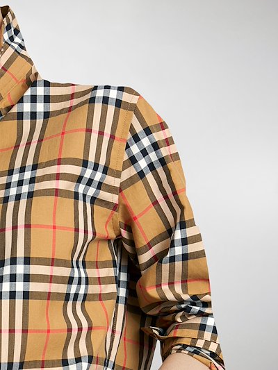 Burberry vintage check shirt yellow | MODES