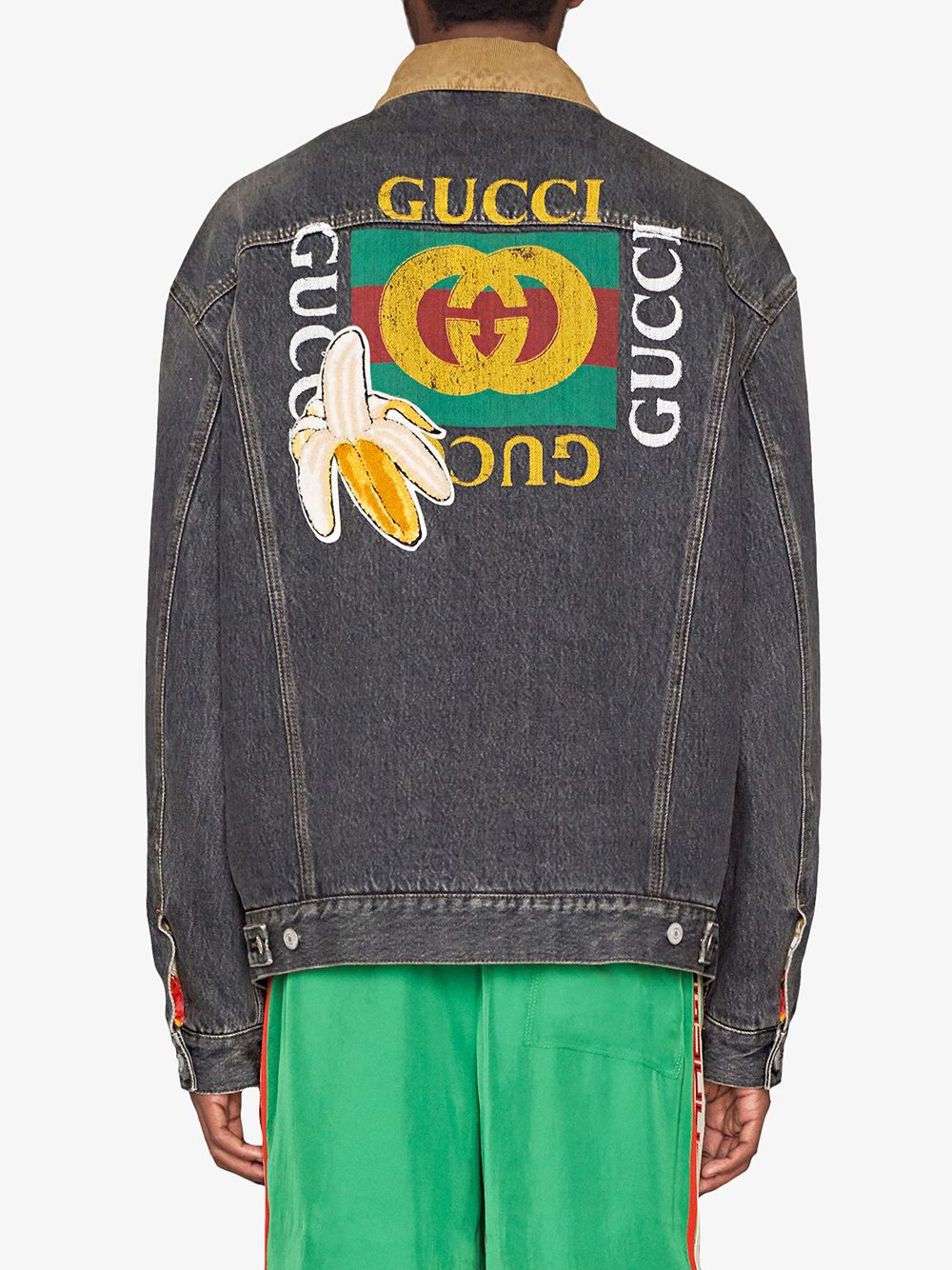 фото Gucci джинсовая куртка с логотипом gucci