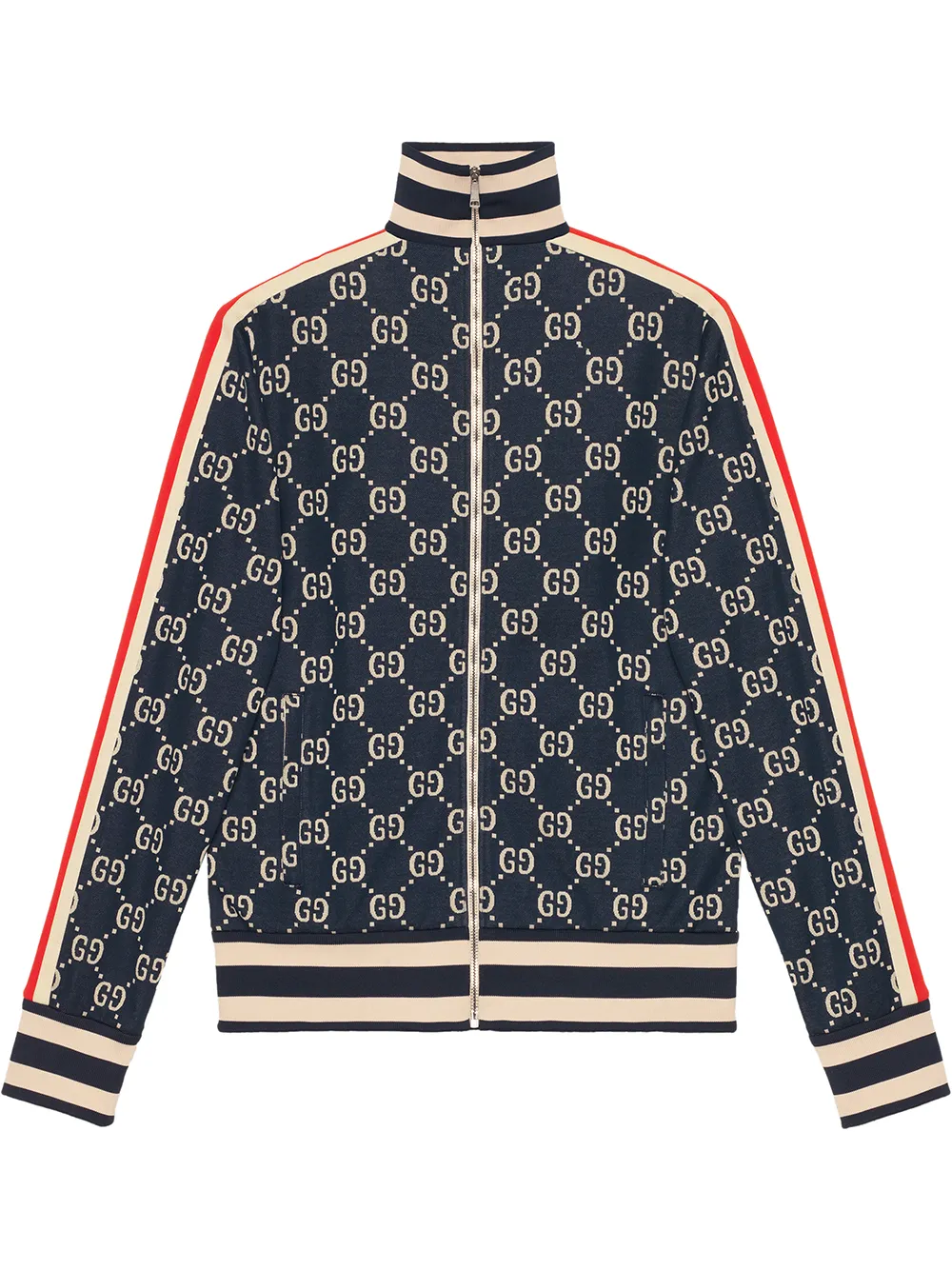 Gucci Men's GG Jacquard Zipped Jacket