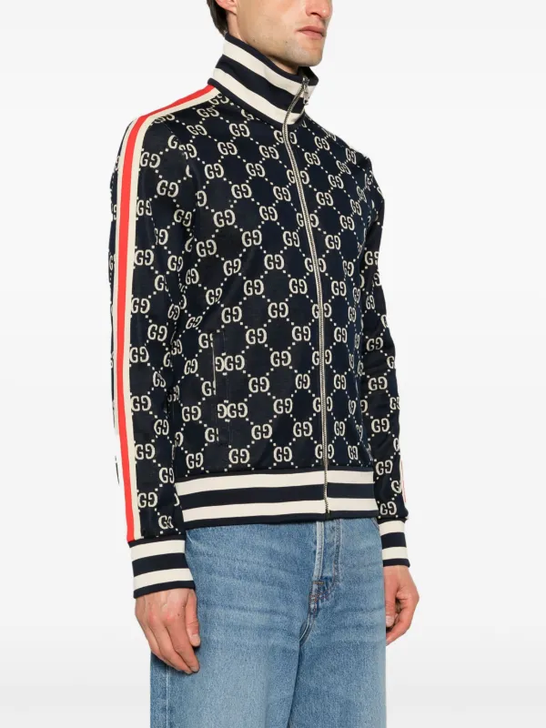 Gg jacquard store cotton jacket