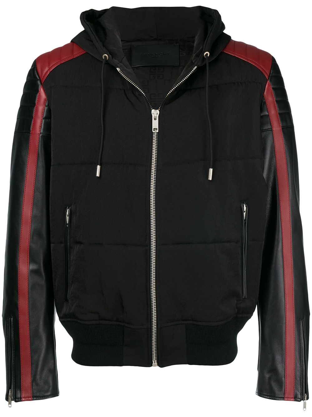 фото Givenchy куртка с капюшоном и контрастными рукавами