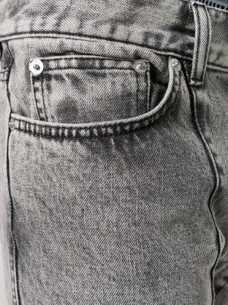 panelled straight leg jeans展示图