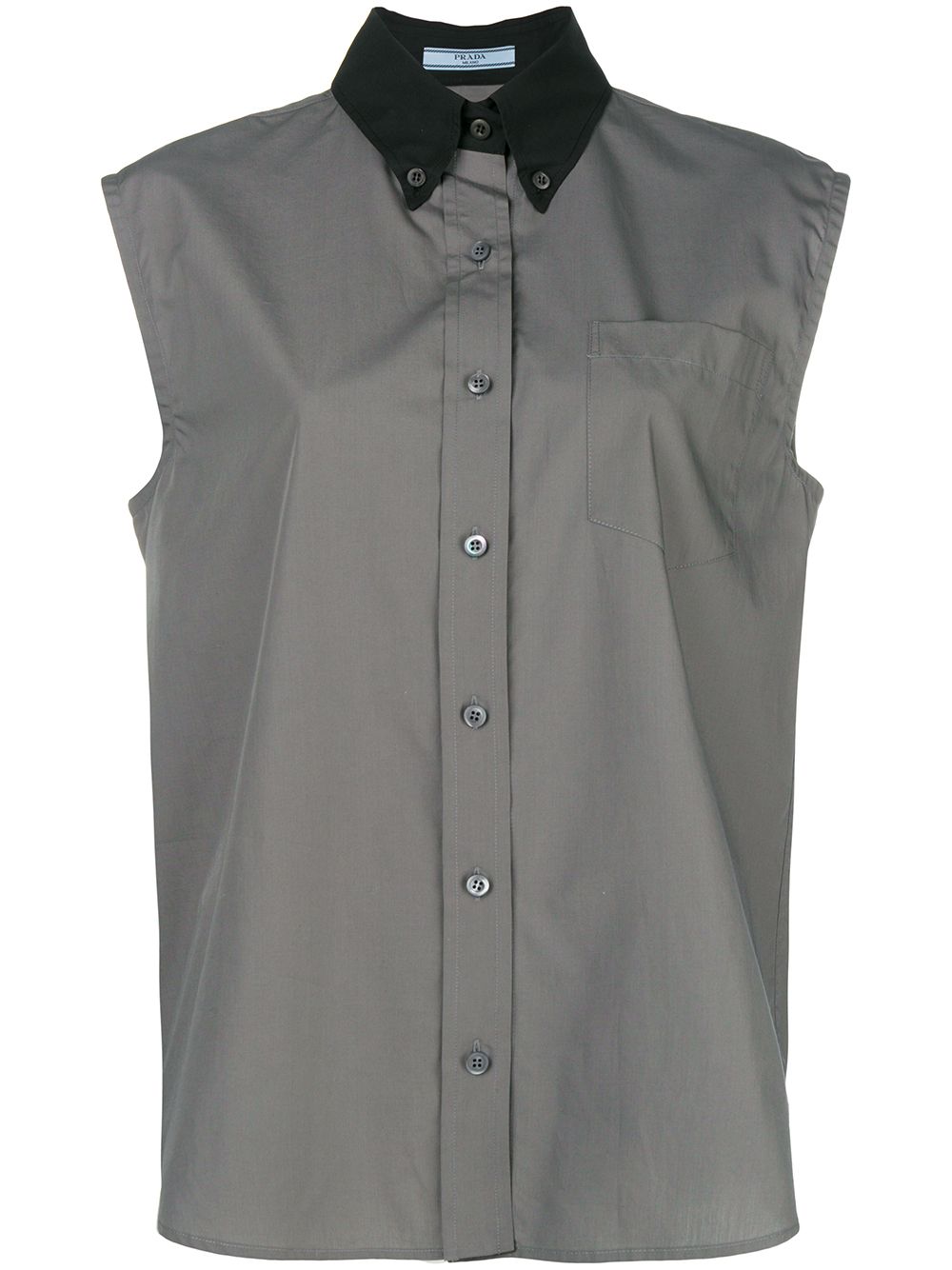 PRADA button down sleeveless shirt,P460CGS1811QEH12981598
