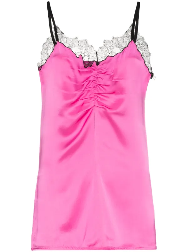helmut lang lace slip dress