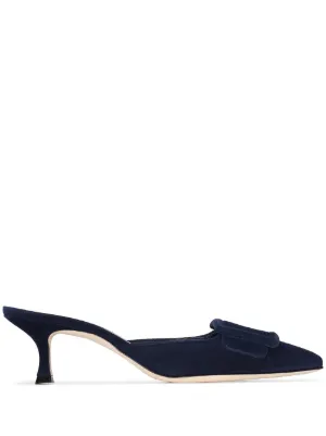 designer flat mules