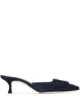 Bild 1 von Manolo Blahnik 'Maysale' Mules aus Wildleder