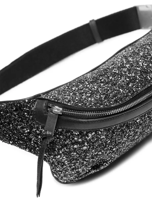 glitter belt bag