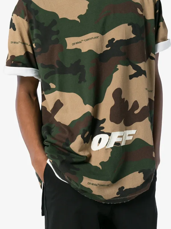 off white military t shirt