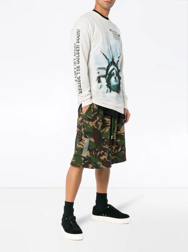 Brand New Statue of Liberty Print Men Women Long Sleeve T shirts Sweatshirts Top